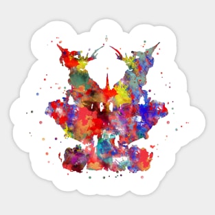 Rorschach card 9 Sticker